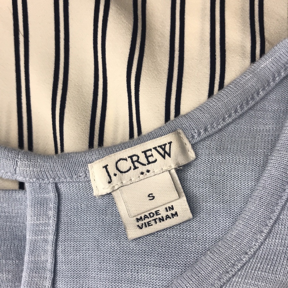 J. Crew Sleeveless Layered Detail Tank in Blue Size Small - Picture 6 of 7